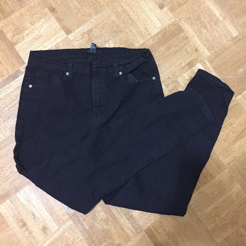 High Waisted Black Jeans